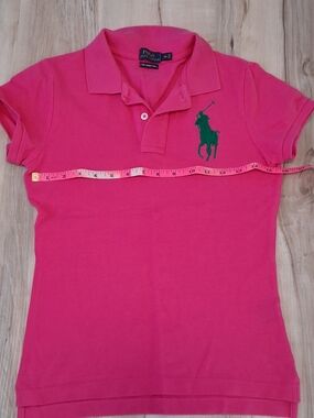 Ralph Lauren Hot Pink Polo with Green Pony